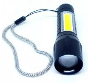 Мощный фонарь карманный аккумуляторный портативный Police BL-511 на аккумуляторе с COB ZOOM USB в кейсе