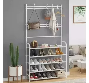 Универсальная вешалка для одежды New simple floor clothes rack size 60X29.5X151 см Белый