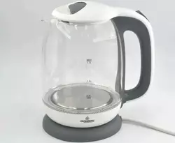 Электрический дисковый стеклянный чайник Crownberg CB 9121 1800 Вт электрический чайник с подсветкой