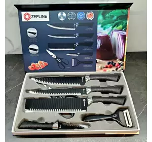 Набор кухонных ножей из нержавеющей стали Zepline ZP-035 6 предметов