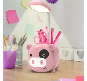 Лампа с органайзером для ручек и подставкой телефона Quite Light Piggy аккумуляторная