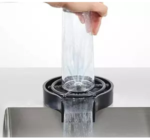 Ополаскиватель для стаканов чашек кружек бокалов ринзер цвет черный