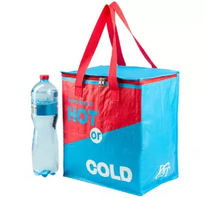 Термосумка, сумка-холодильник 32х20х35 см 22 л Sannen Cooler Bag Красно-синяя DT4244
