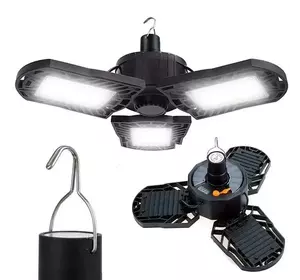 Кемпинговый подвесной фонарь лампа XF-701 (3xCOB) на солнечной батарее + USB (5 режимов)